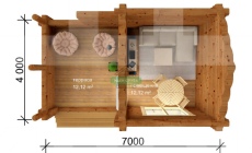 Проект беседки Снежинка
